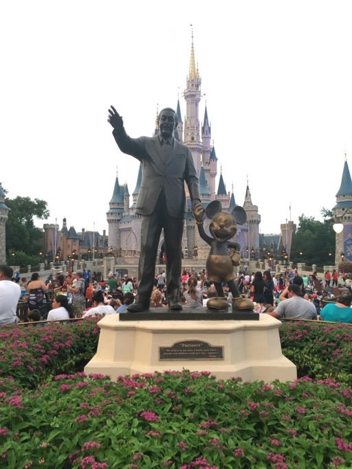 Walt and Mickey statue