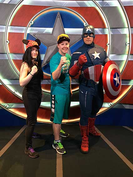 Us with Captain America