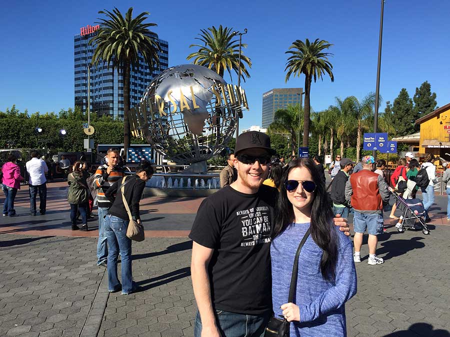 Us at Universal Studios, Hollywood