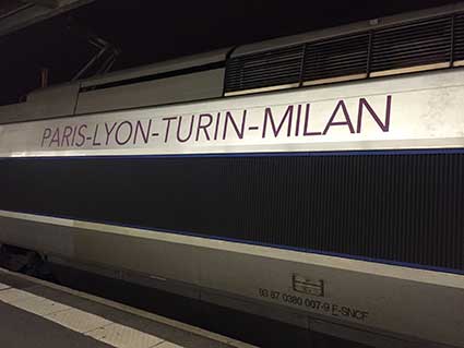 Paris - Turin train