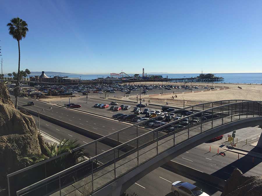 Santa Monica Pier from afar