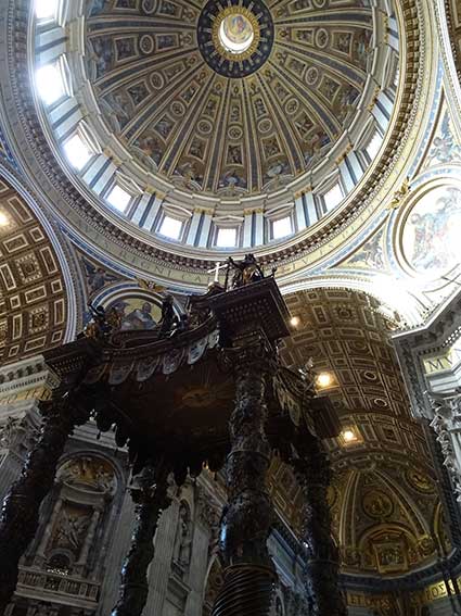 The main altar at St Peter's Basilica